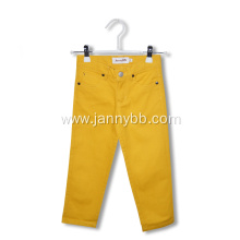 elastic waist cotton girls pants